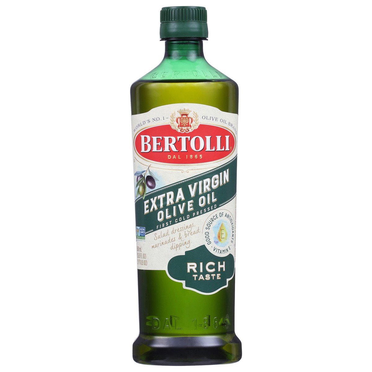 slide 1 of 15, Bertolli Extra Virgin Olive Oil 16.9 fl oz, 16.9 fl oz