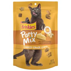 Purina Friskies Cat Treats, Party Mix Cheezy Craze Crunch