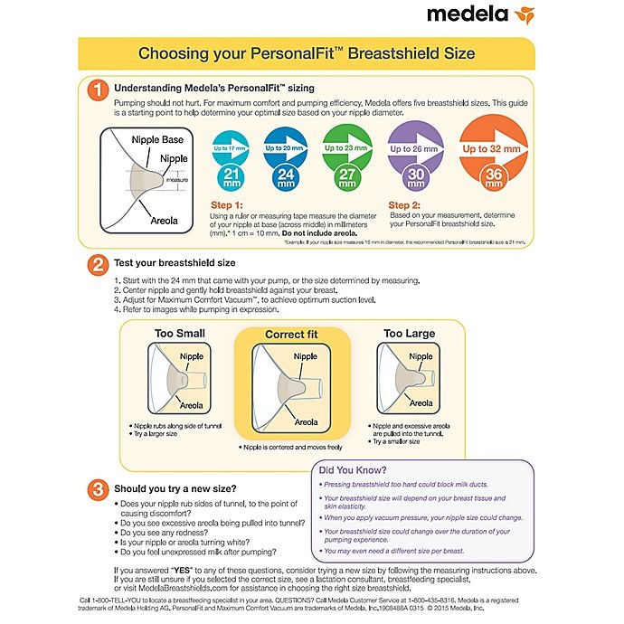 slide 9 of 9, Medela PersonalFit Flex Extra Large Breast Shield, 2 ct