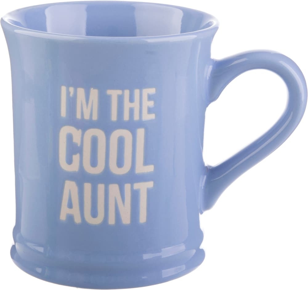 slide 1 of 1, Clay Art I'M The Cool Aunt Mug - Blue, 1 ct