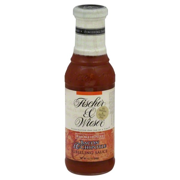 slide 1 of 1, Fischer & Wieser Grilling Sauce, Smokehouse Bacon & Chipotle, 13.7 oz