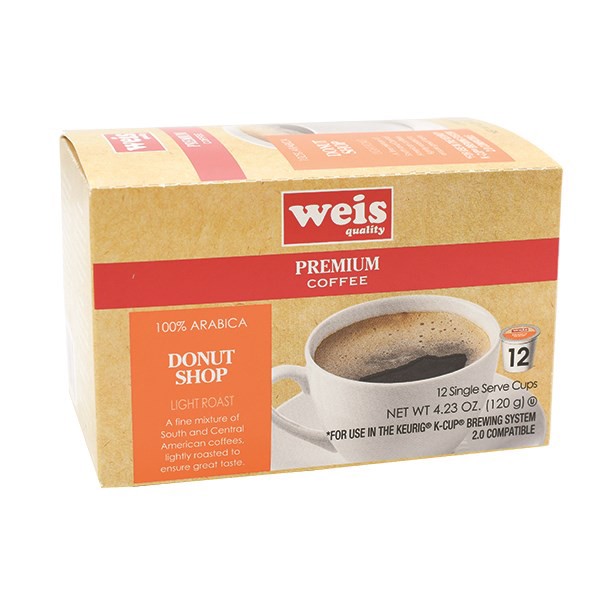 slide 1 of 6, Weis Quality 100% Arabica Donut Shop Single Serve Coffee Cups - 4.23 oz, 4.23 oz