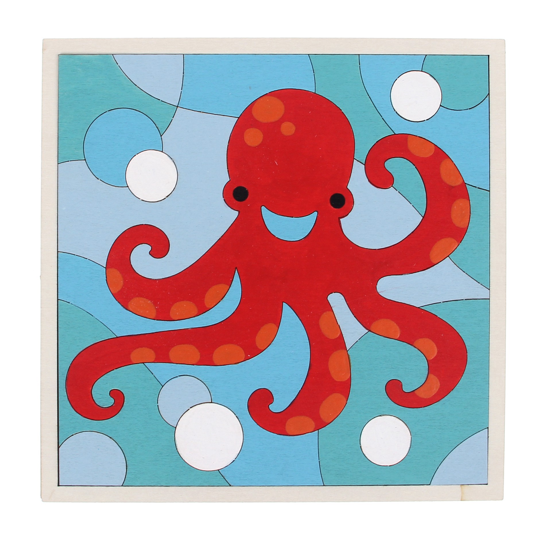 slide 3 of 4, Sea Wood Paint-By-Number Puzzle Kit By Creatology, 8 in x 8 in