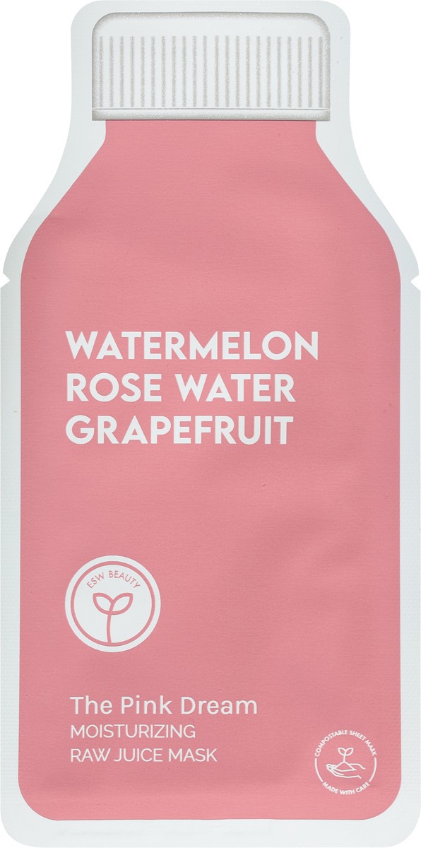 slide 3 of 10, ESW Beauty The Pink Dream Moisturizing Raw Juice Mask 1 0.85 fl oz, 0.85 fl oz
