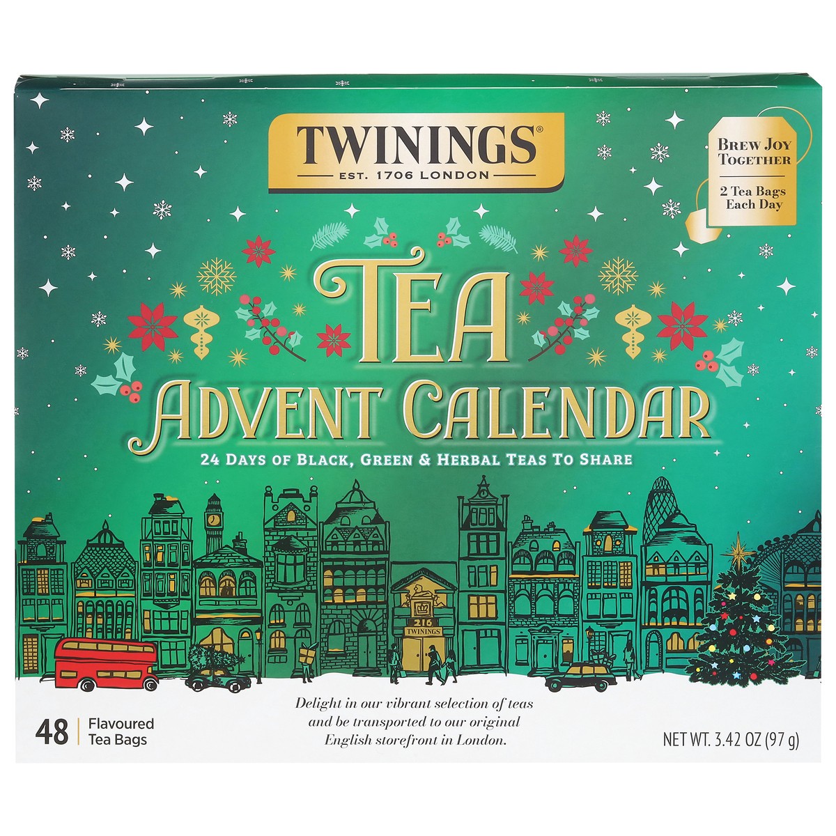 slide 4 of 4, Twining Advent Calendar, 48 ct