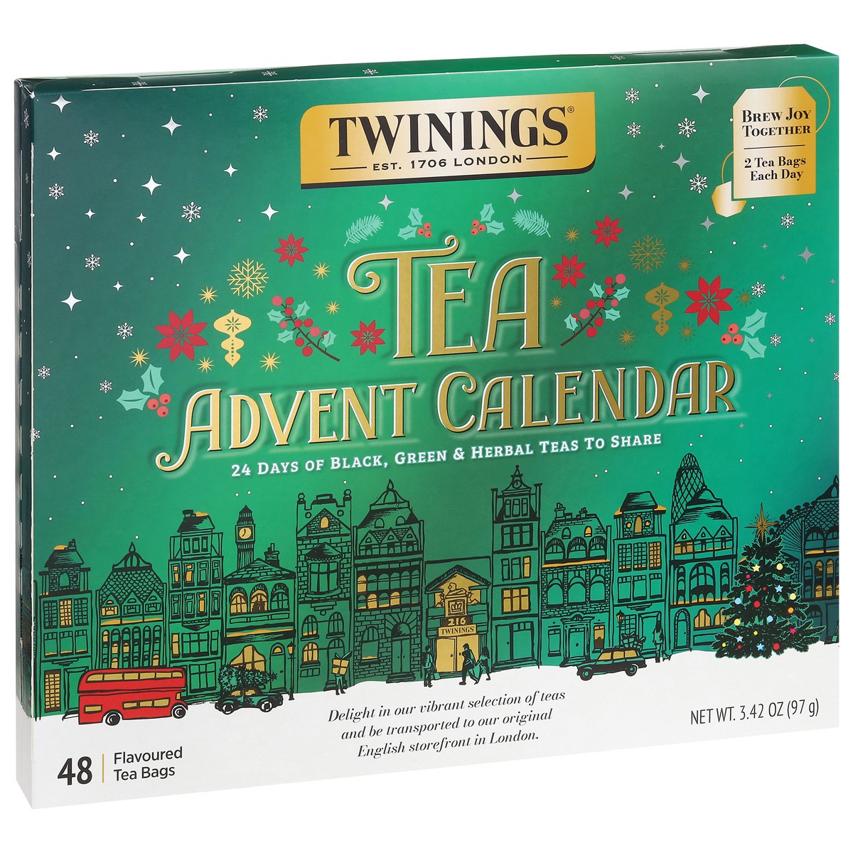 slide 3 of 4, Twining Advent Calendar, 48 ct