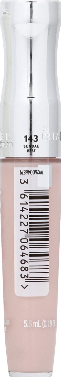 slide 3 of 11, Rimmel London Stay Glossy Sundae Best 143 Lip Gloss 5.5 ml, 0.18 oz