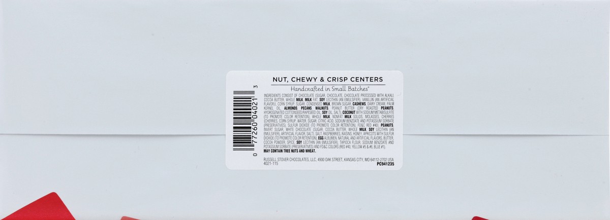 slide 3 of 6, Russell Stover Nut Chewy And Crisp Centers Fine Chocolates, 12 oz