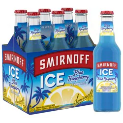Smirnoff Ice Lemonade Blue Raspberry Malt Beverage 6 - 11.2 fl oz Bottles