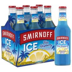 Smirnoff Ice Lemonade Blue Raspberry Malt Beverage 6 - 11.2 fl oz Bottles