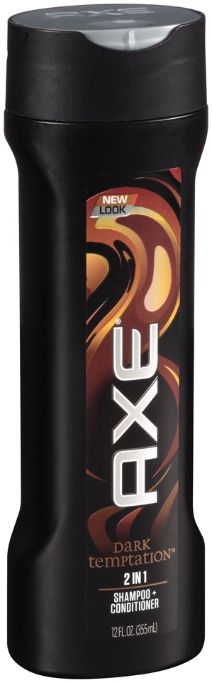 slide 1 of 1, AXE Dark Temptation 3-in-1 Shampoo + Conditioner & Bodywash, 12 oz