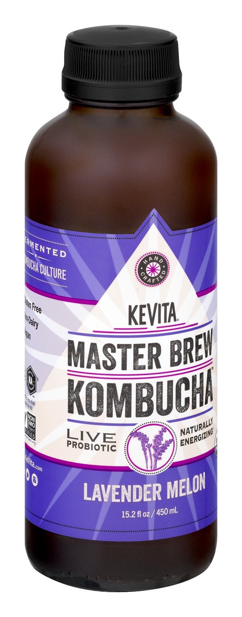 slide 2 of 9, KeVita Lavender Melon Master Brew Kombucha, 15.2 fl oz
