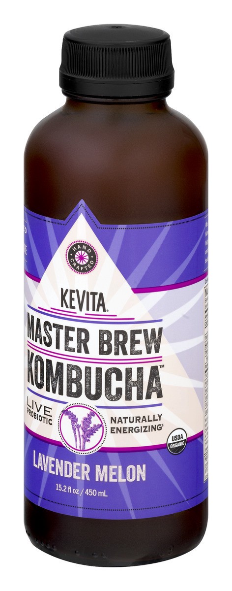 slide 3 of 9, KeVita Lavender Melon Master Brew Kombucha, 15.2 fl oz