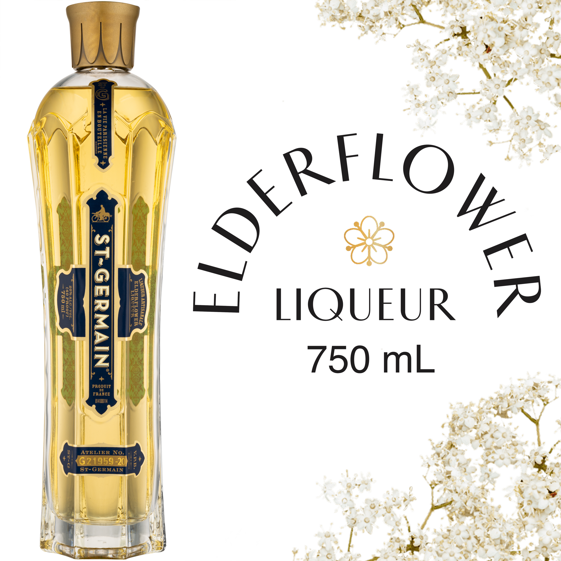 slide 4 of 5, St~Germain Elderflower Liqueur 750.0 ml, 750 ml