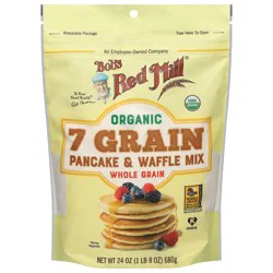 Bob's Red Mill Organic 7 Grain Whole Grain Pancake & Waffle Mix 24 oz