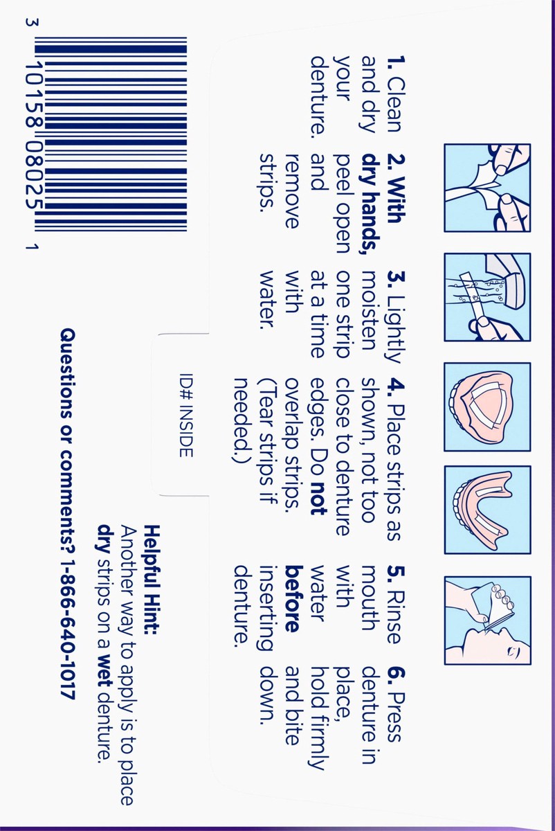 slide 3 of 8, Poligrip Super Poligrip Comfort Seal Denture Adhesive Strips - 40 Count, 40 ct