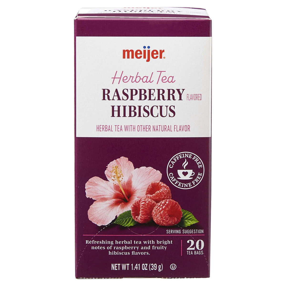 slide 1 of 29, Meijer Raspberry Hibiscus Tea - 20 ct, 20 ct