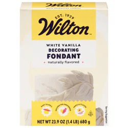 Wilton White Vanilla Decorating Fondant 23.9 oz
