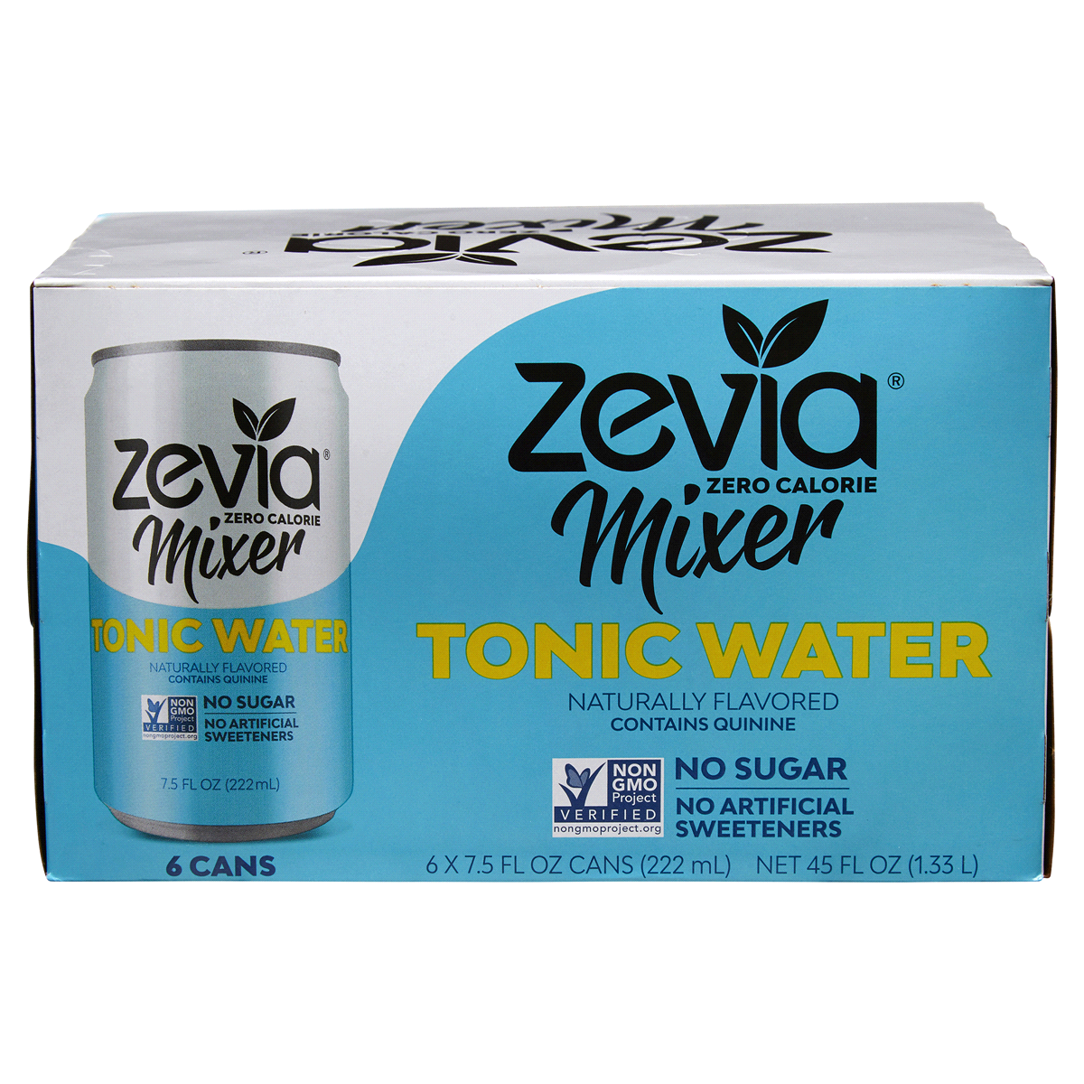 slide 1 of 1, Zevia Zero Calorie Tonic Mixer, 6 ct; 7.5 oz