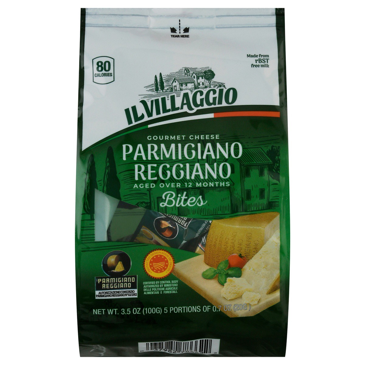 slide 1 of 9, Il Villaggio Parmigiano Reggiano Cheese Bites, 3.5 oz
