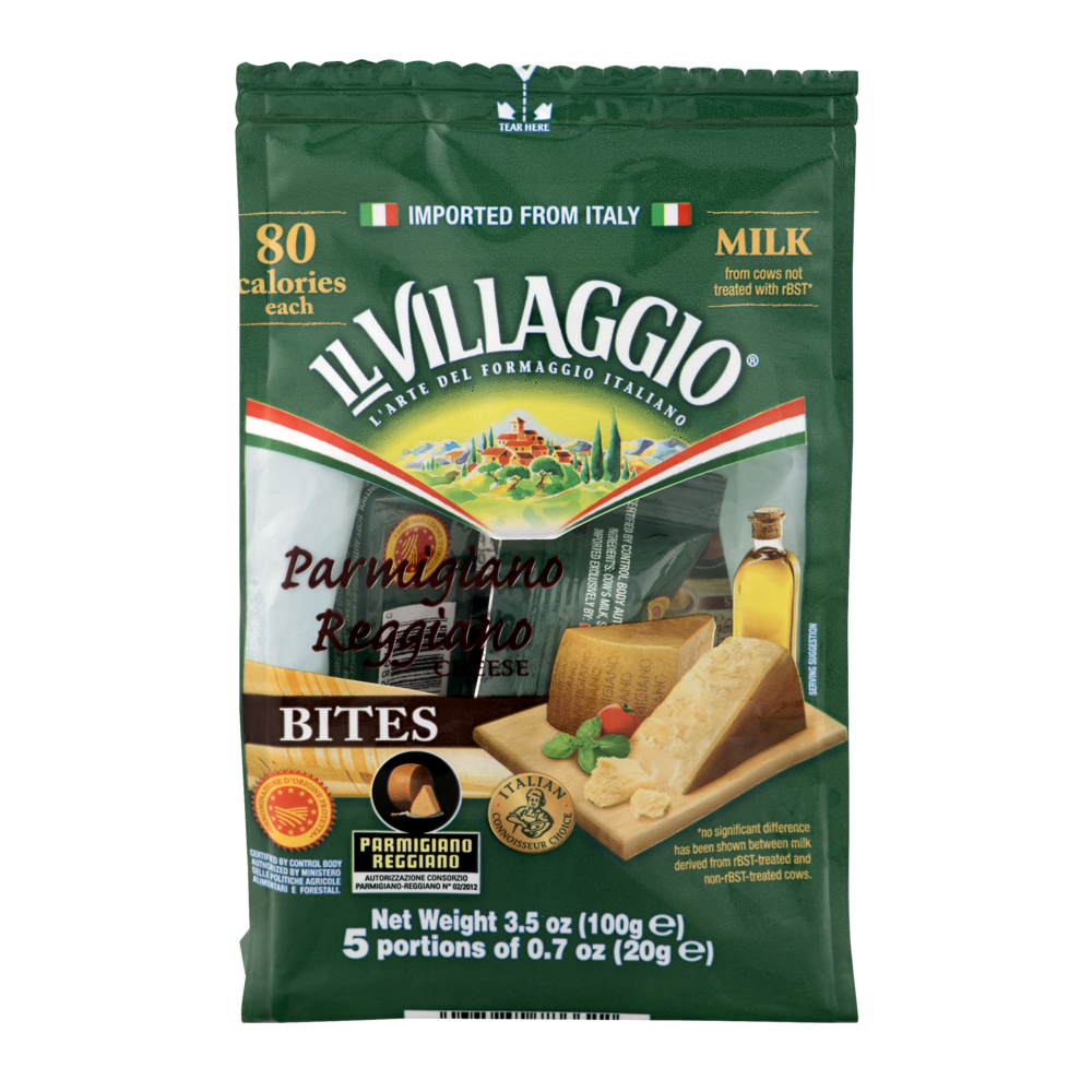 slide 1 of 1, Il Villaggio Parmigiano Reggiano Cheese Bites, 3.5 oz
