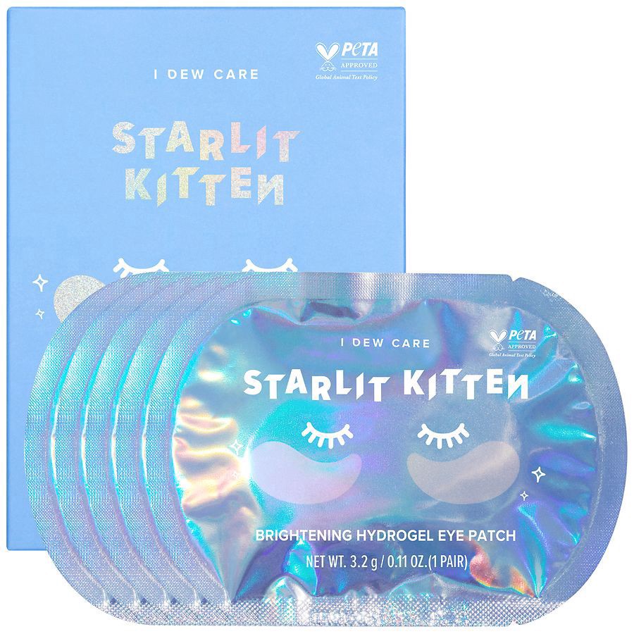 slide 1 of 2, I Dew Care Starlit Kitten Brightening Hydrogel Eye Patch 10 ea, 10 ct