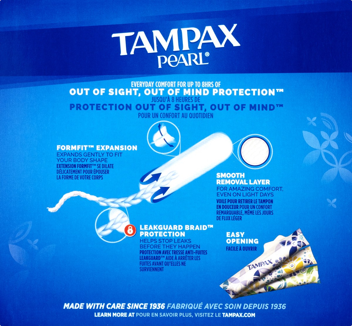 slide 5 of 9, Tampax Triple Pack Pearl Scented Tampons 34.0 ea, 34 ct