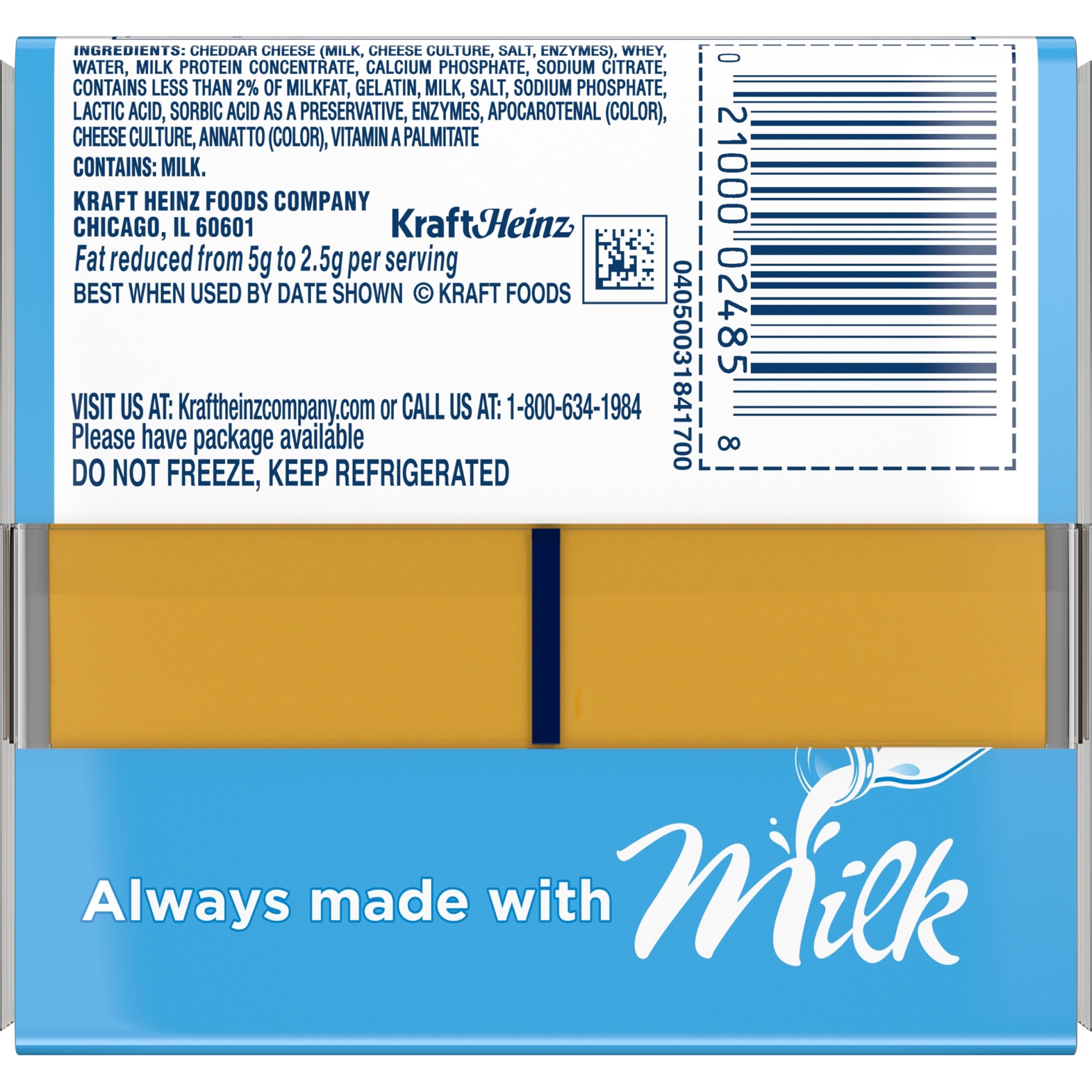 slide 4 of 6, Kraft Singles Sharp Cheddar Cheese Slices with 2% Milk, 16 ct Pack, 16 ct