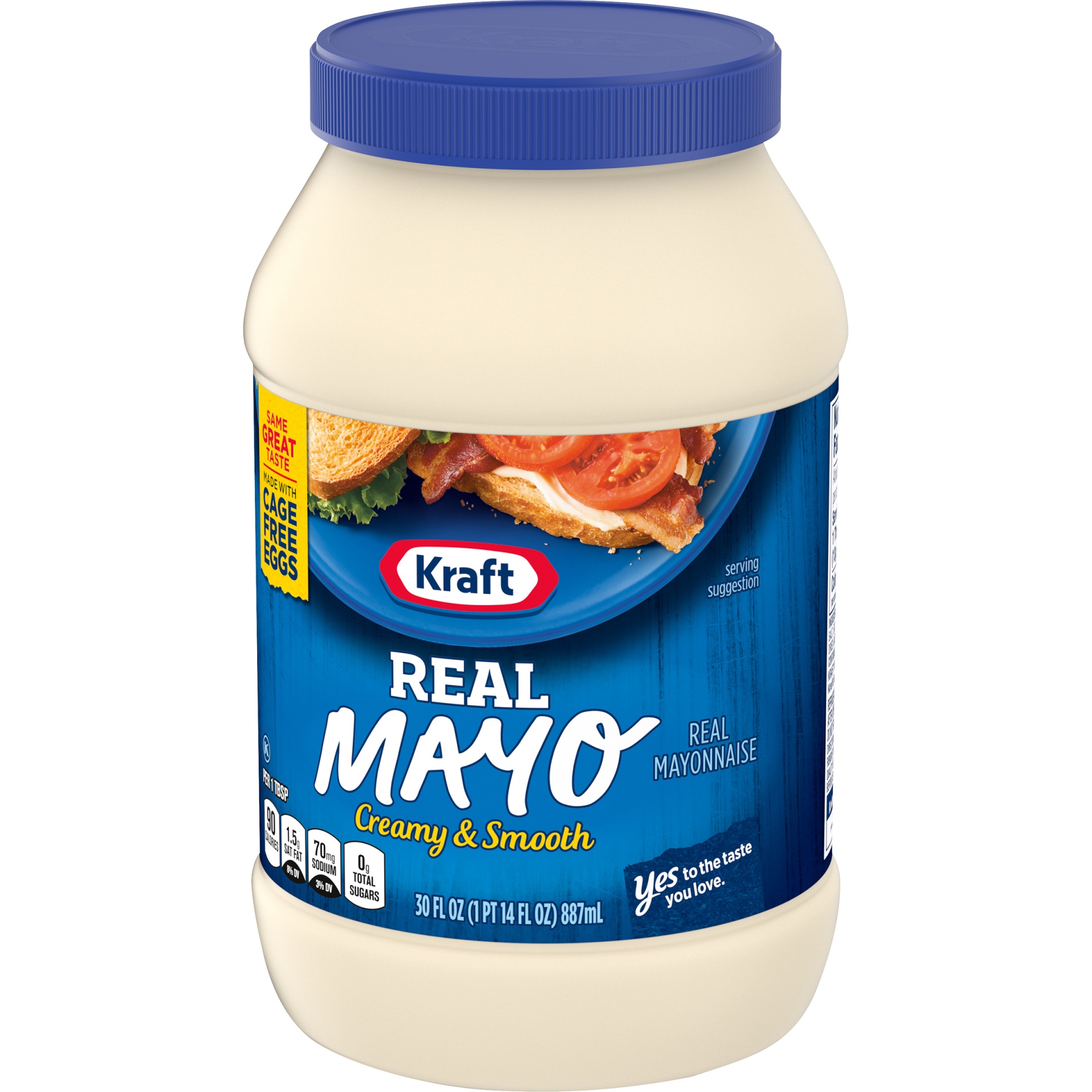 slide 9 of 12, Kraft Real Mayo Creamy & Smooth Mayonnaise, for a Keto and Low Carb Lifestyle Jar, 30 fl oz