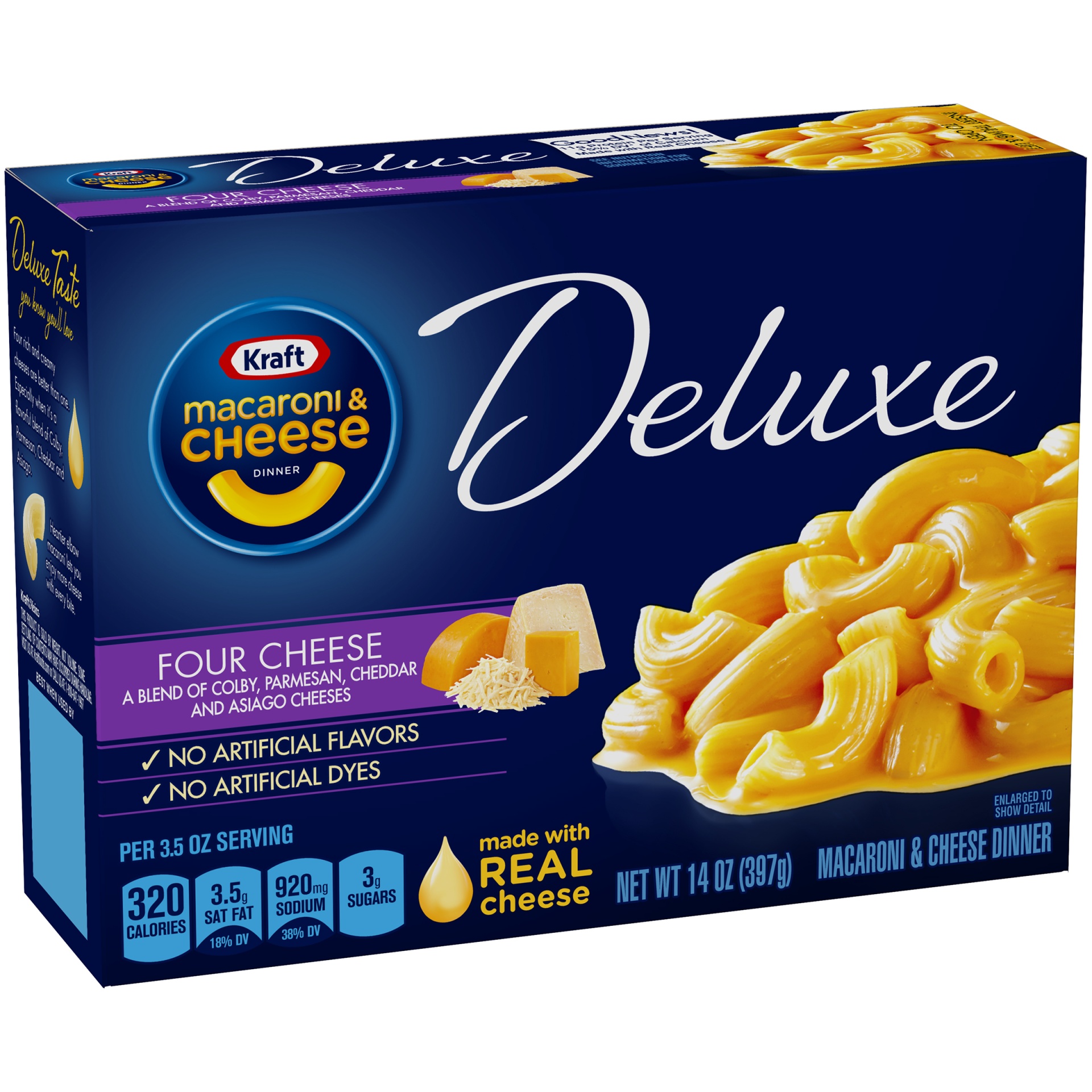 Kraft Deluxe Four Cheese Mac and Cheese Dinner 14oz 14 oz Shipt