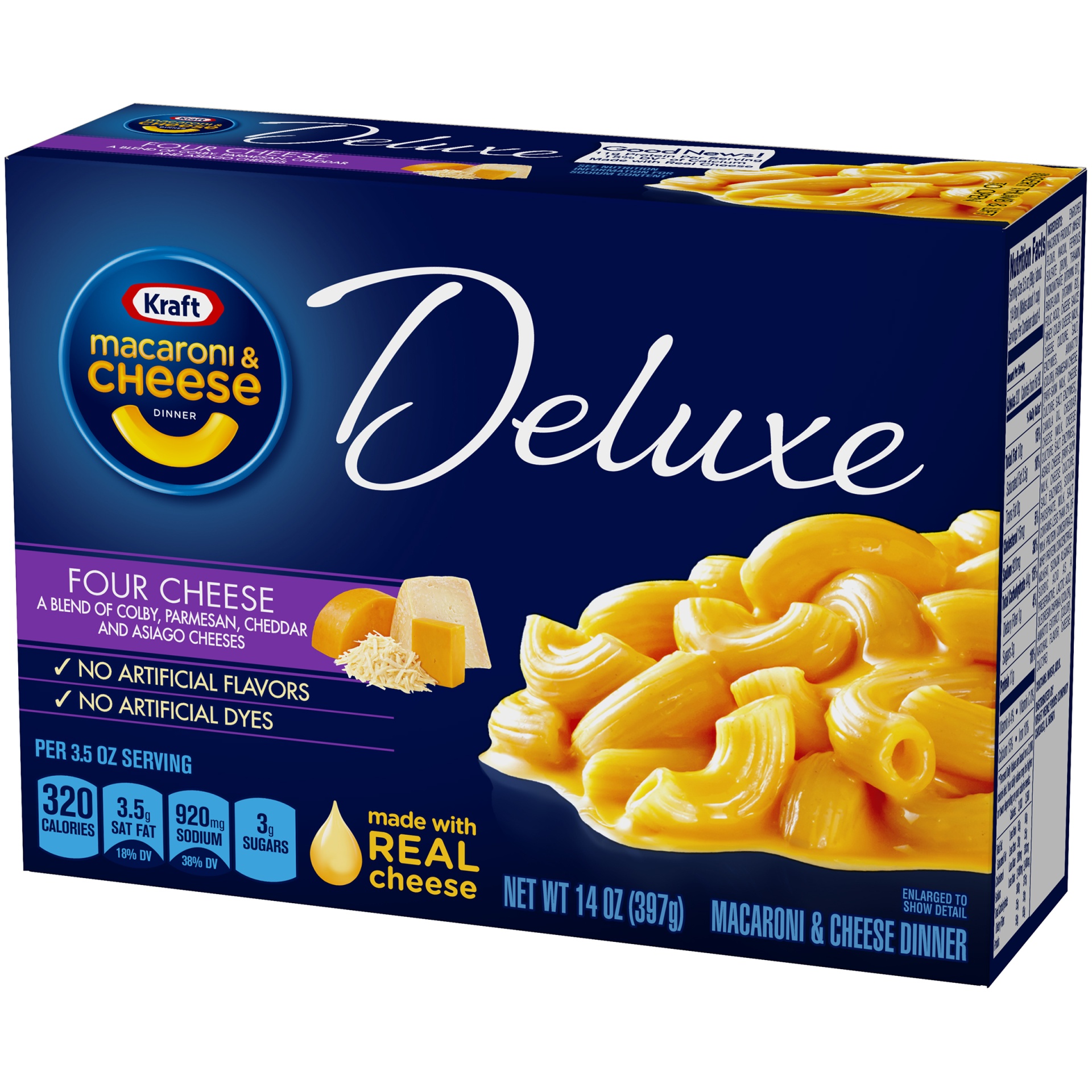 Kraft Deluxe Four Cheese Mac and Cheese Dinner 14oz 14 oz Shipt