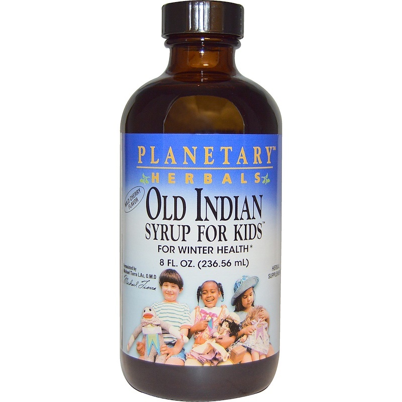 slide 1 of 1, Planetary Herbals Old Indian Syrup For Kids, 8 fl oz