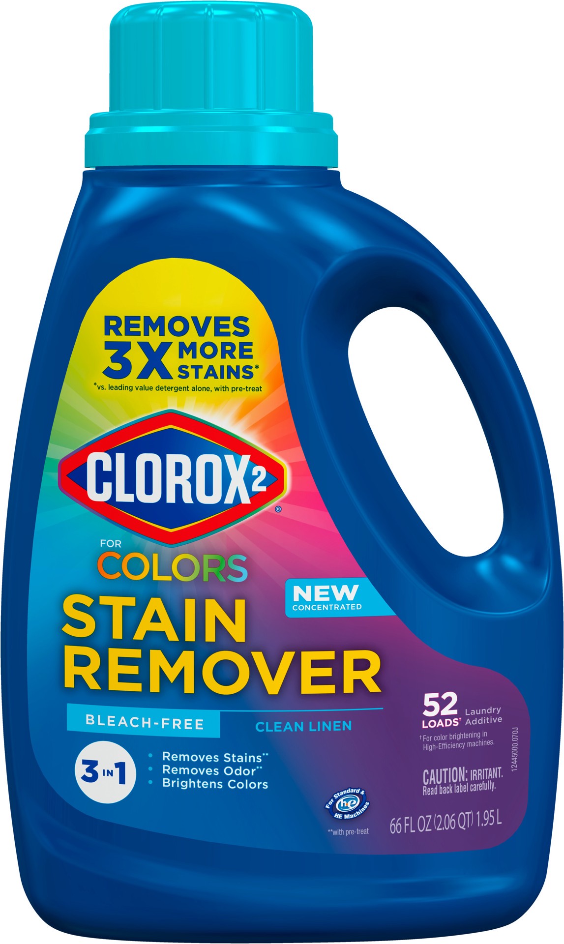 slide 1 of 7, Clorox 2 Laundry Stain Remover and Color Booster, Clean Linen, 66 Ounces, 66 fl oz