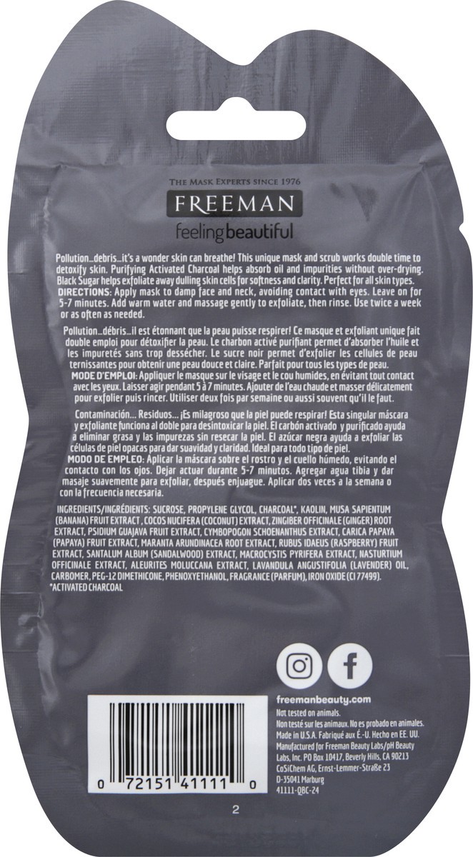 slide 4 of 7, Freeman Gel Mask + Scrub 0.5 oz, 0.5 oz