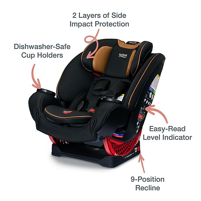 slide 12 of 16, Britax One4Life Premium ClickTight All-in-One Car Seat - Ace Black, 1 ct