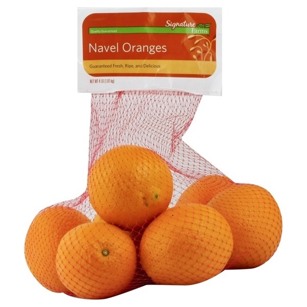 slide 1 of 1, Signature Select Navel Oranges 64 oz, 4 lb