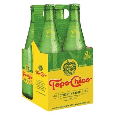 slide 1 of 5, Topo Chico Lime Twist Water, 4 ct; 12 fl oz