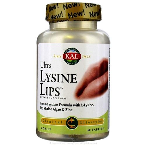 slide 1 of 1, Kal Ultra Lysine Lips, 60 ct