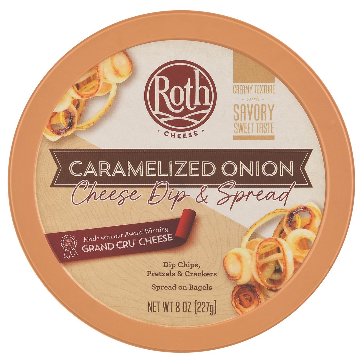 slide 8 of 16, Roth Caramelized Onion Cheese Dip, 8 oz