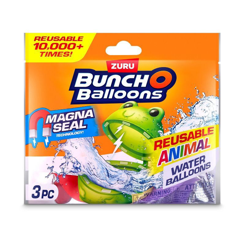 slide 2 of 3, Bunch O Balloons Reusable Water Balloons Animals - 3pk, 3 ct