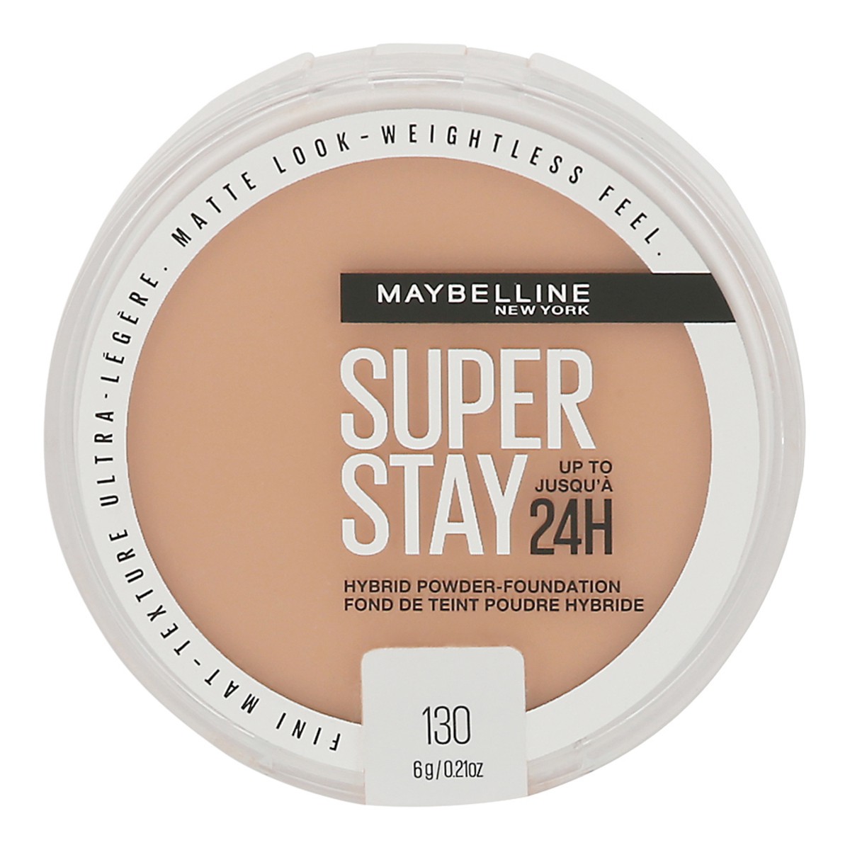 slide 1 of 1, Super Stay Matte 24HR Hybrid Pressed Powder Foundation - 130 - 0.21oz, 0.21 oz