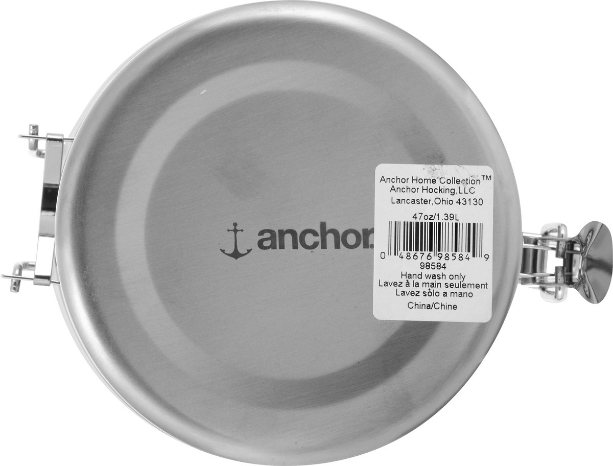 slide 4 of 9, Anchor 47 Ounce Stainless Steel Canister 1 ea, 47 oz