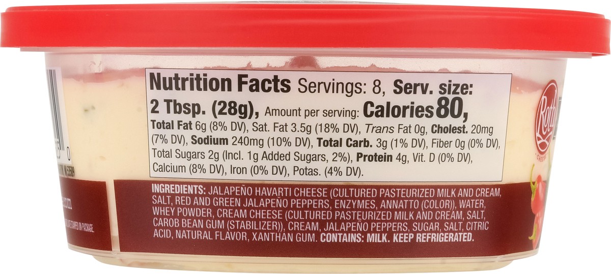 slide 10 of 16, Roth Jalapeno Havarti Cheese Dip - 8 oz, 8 oz
