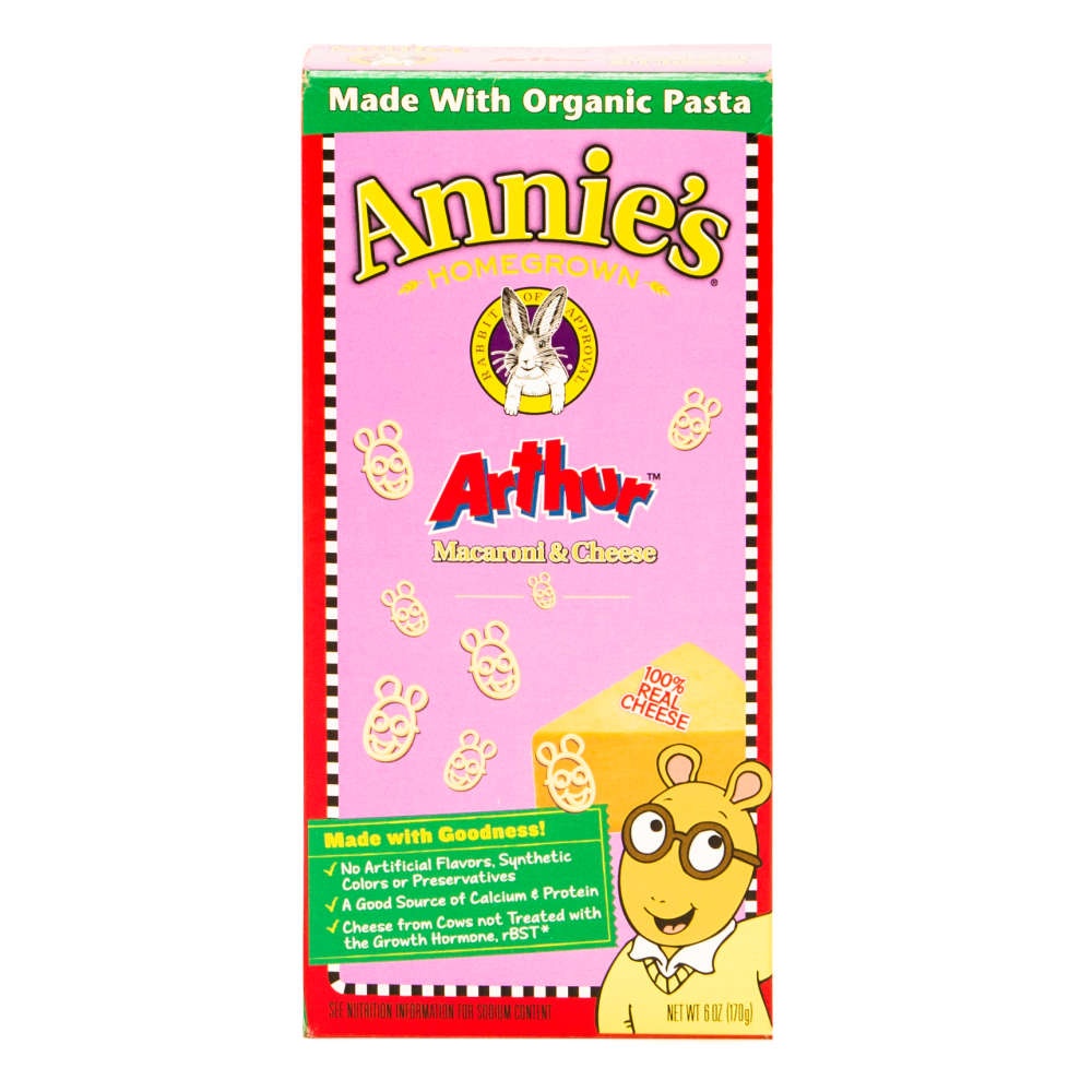 slide 1 of 1, Annie's Homegrown Pasta Macaroni And Cheese Arthur, 6 oz