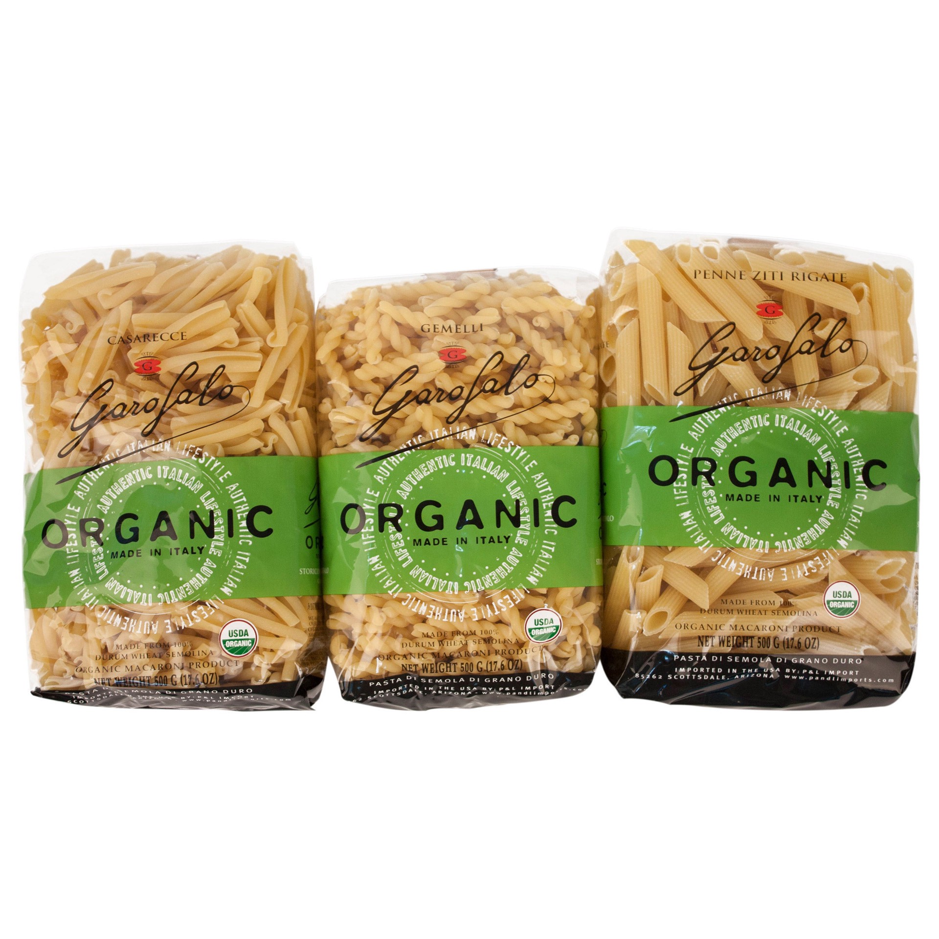 slide 1 of 1, Garofalo, Organic Pasta, Variety Pack, 17.6 oz, 6 Count, 