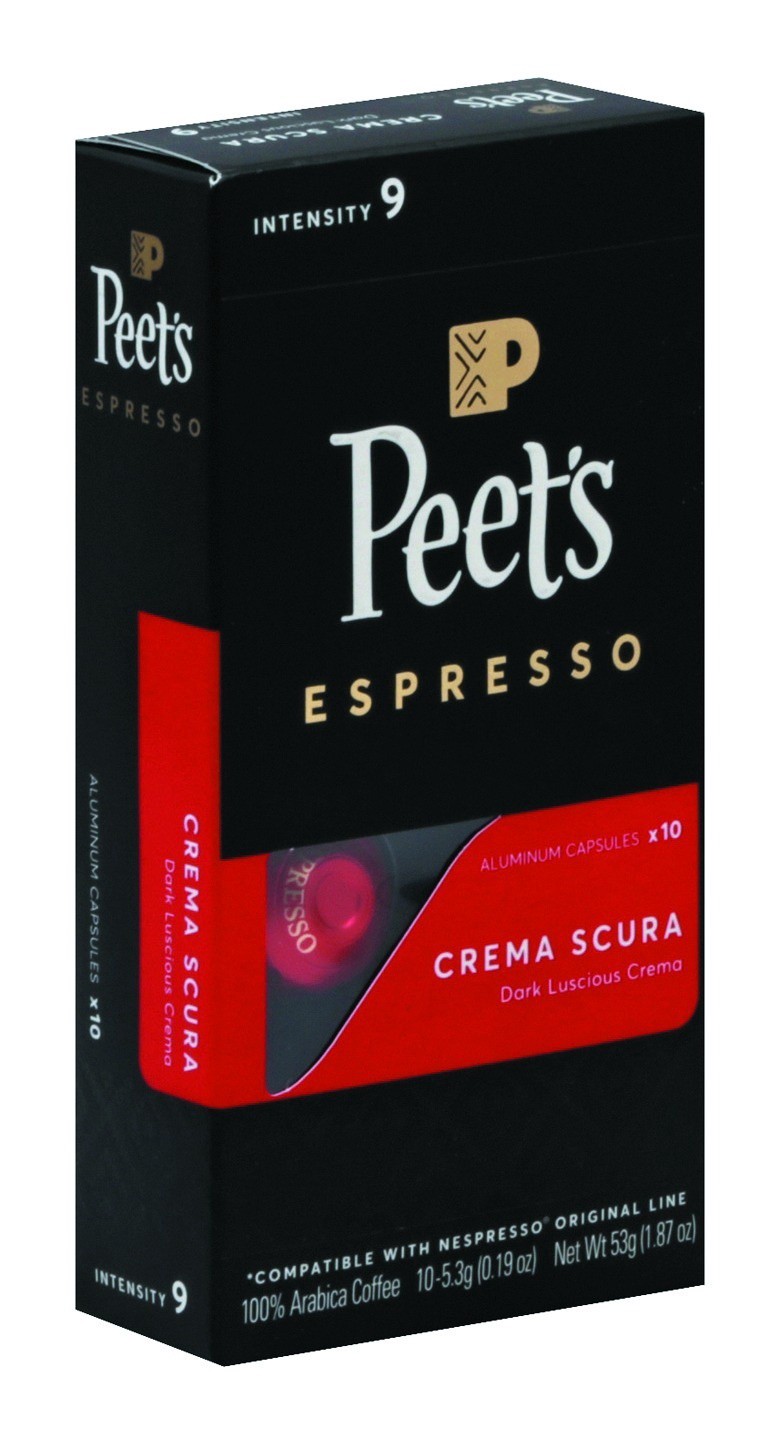 slide 1 of 9, Peet's Espresso Crema Scura Arabica Coffee Pods, 