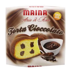 Maina Torta Cioccolato Naturally Leavened Oven Baked Cake with Chocolate Flavoring Filling
