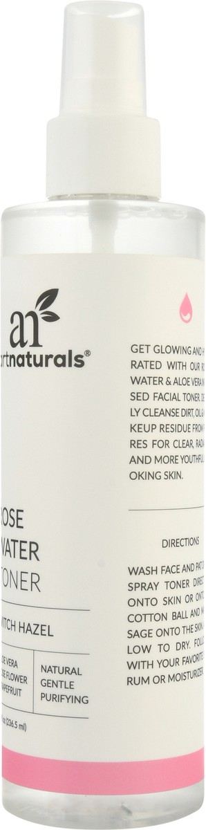 slide 4 of 9, Artnaturals Rose Water Toner 8 fl oz Bottle, 8 fl oz