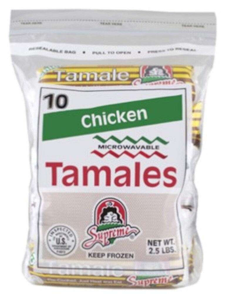 slide 1 of 1, Supreme Chicken Tamales, 10 ct / 40 oz