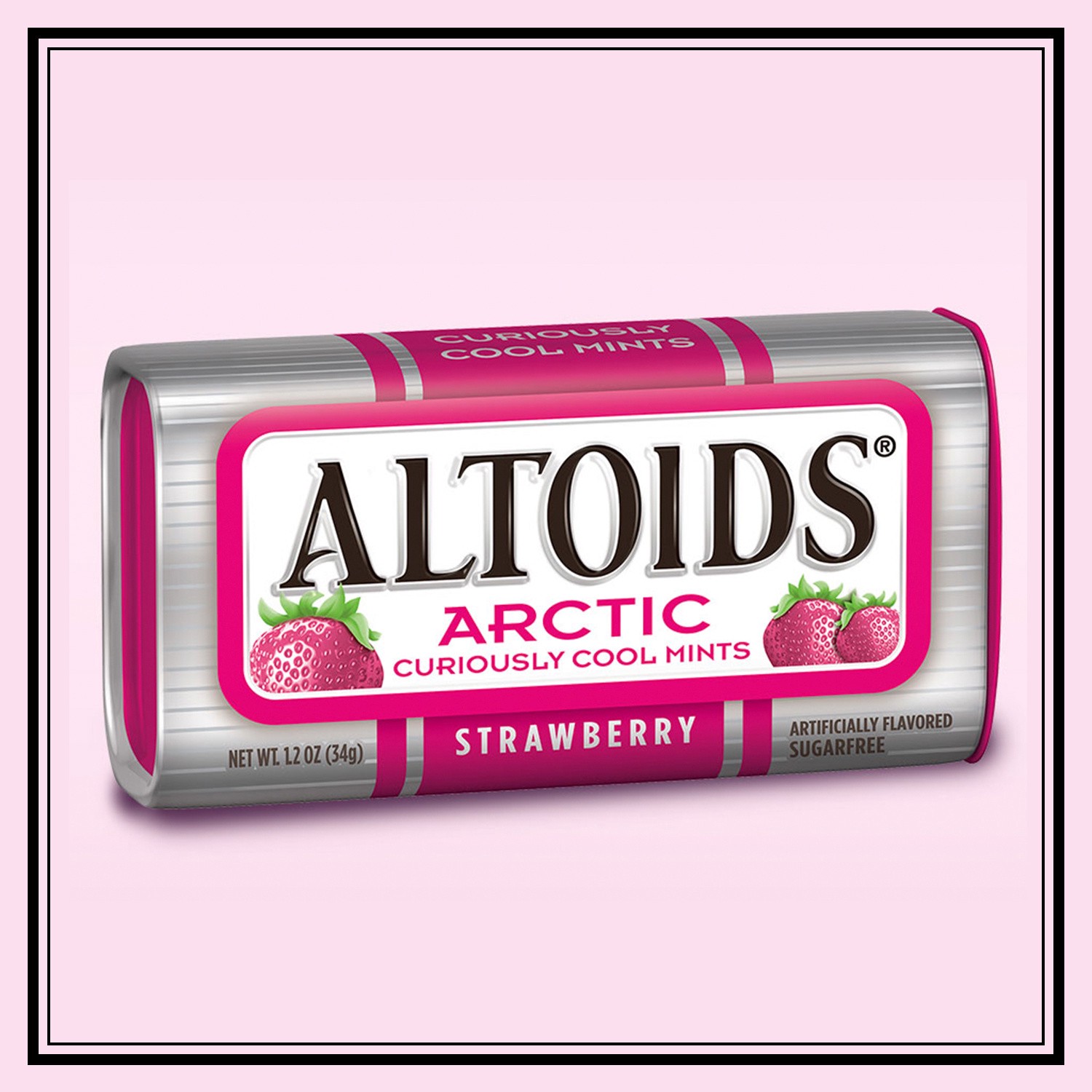 slide 6 of 8, ALTOIDS Arctic Strawberry Sugar Free Breath Mints Single Pack, 1.2 ounce, 1.2 oz